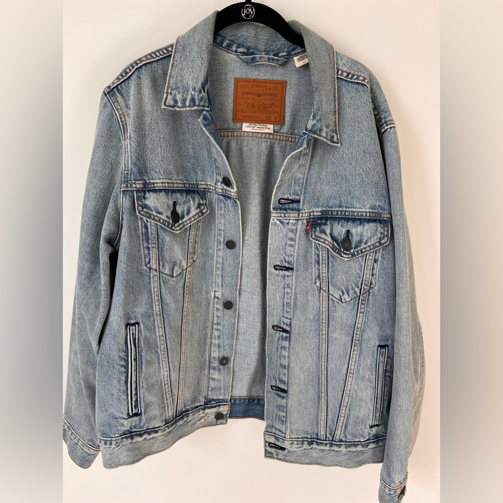 Levi's Premium Light Blue Denim Jacket Size Medium